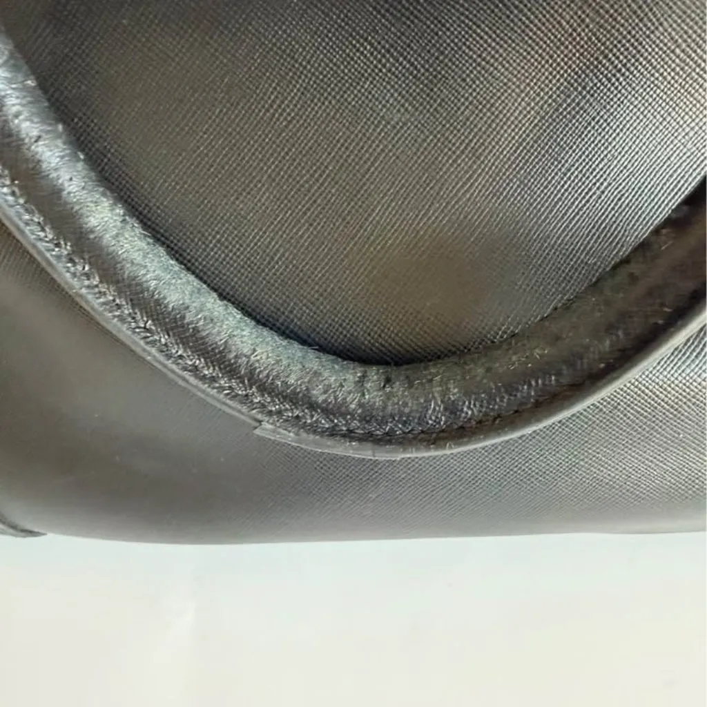 Tory Burch Robinson Double Zip Tote – Black Saffiano Leather - Image 10