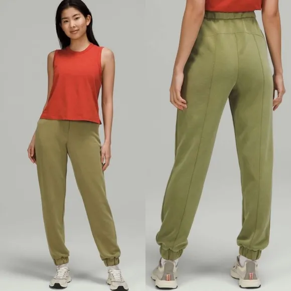 Lululemon Softstreme High Rise Relaxed Jogger Pant Bronze Green 12 Nwt - Image 2