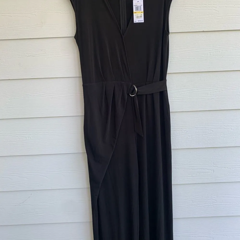Micheal Kors black jumpsuit with belt. Sleeveless size M - Image 5