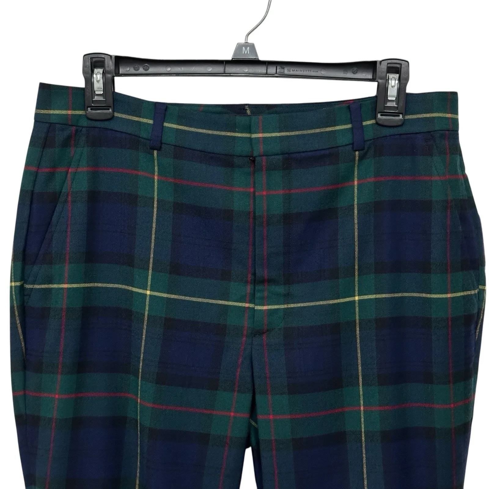 NWT Lauren Ralph Lauren Plaid Wool Blend Lined Pants Women's Size 8 Holidays - Image 3