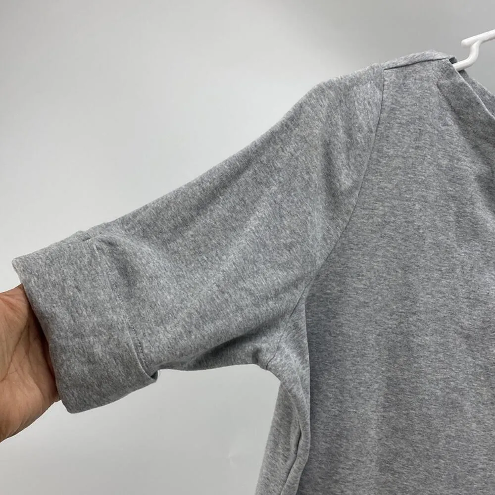 Lauren Ralph Lauren gray closet staple split hem minimalist capsule wardrobe - Image 2