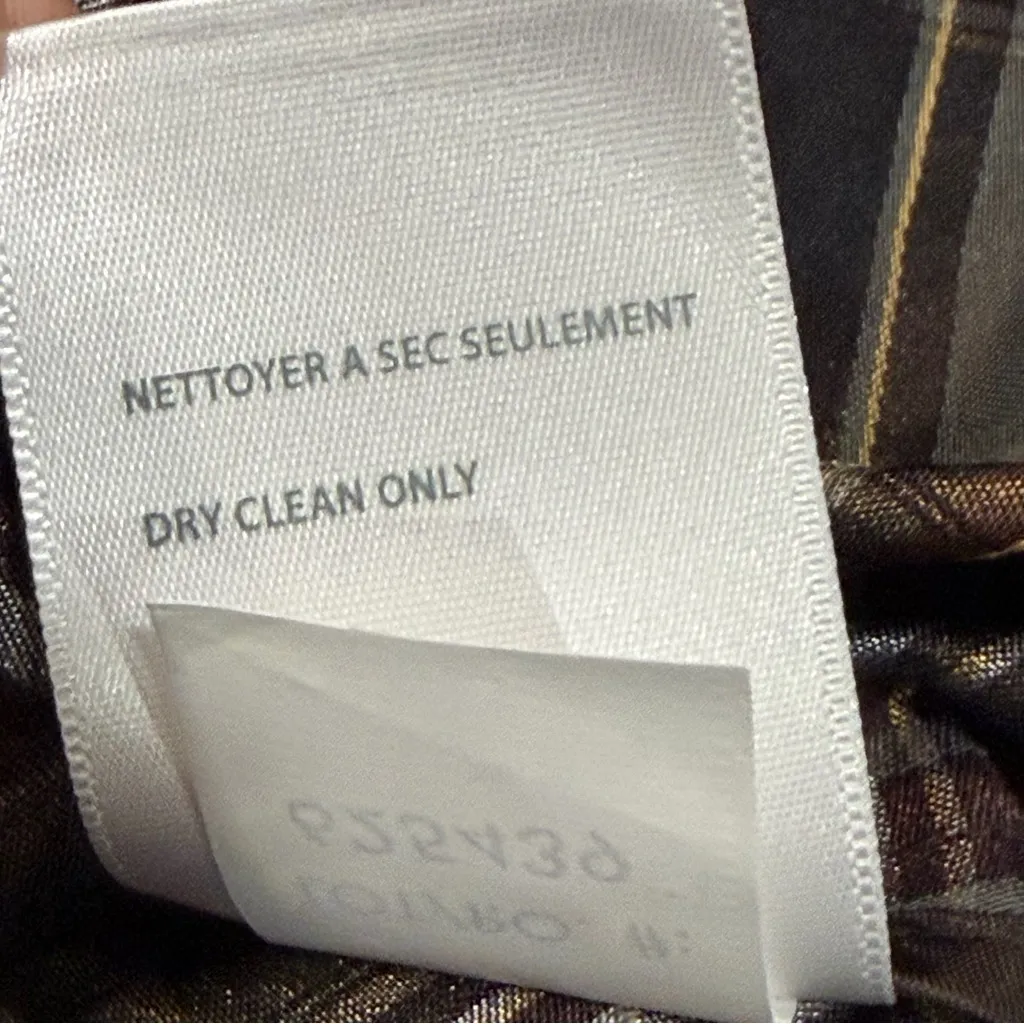 NEW Tribal Metallic Plaid Peter Pan Collar Jacket size 10 - Image 10