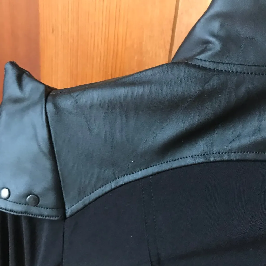 Vintage Lip Service Cyber Sniper Goth Punk Black Military Jacket XS - Image 5