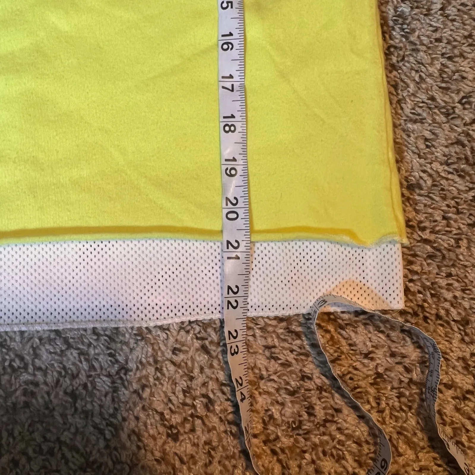 Adidas  Yellow Layered Look Athletic Training Top‎ Women's Medium - Image 6