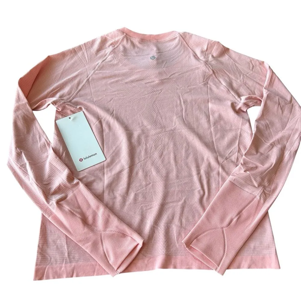 Lululemon Women’s‎ 10 Swiftly Tech Long Sleeve Shirt 2.0
Dew Pink Hip Length New - Image 2