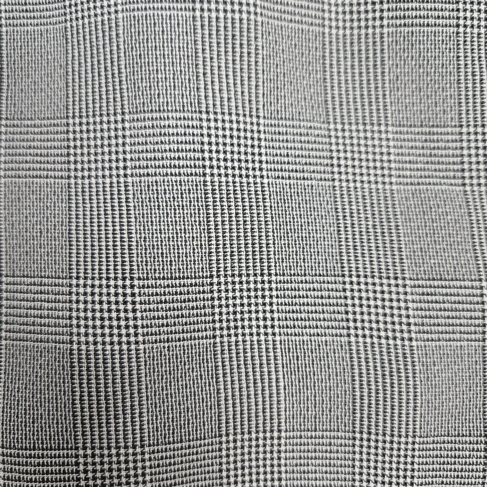80s Vintage Gray Houndstooth Plaid Harve Benard Single Breasted Blazer Size 16 - Image 7