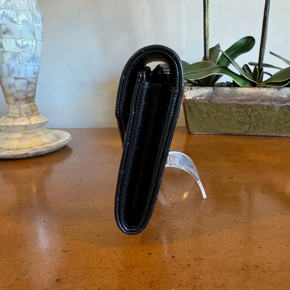 Saint Laurent Cassandre Matelassé Large Flap Wallet in Grain De Poudre Leather - Image 6