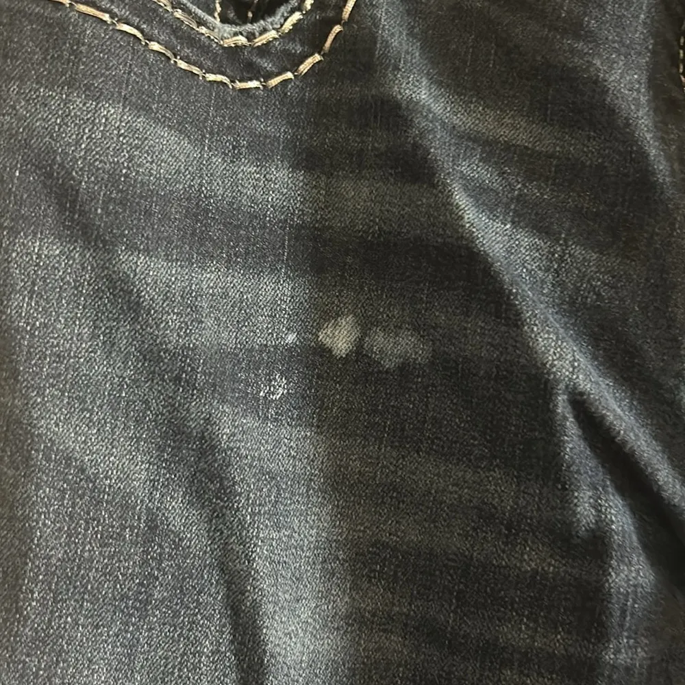 Miss Me Jeans Women's 31 Boot Dark Wash Embellished Rhinstone Bling Y2K Denim - Image 3