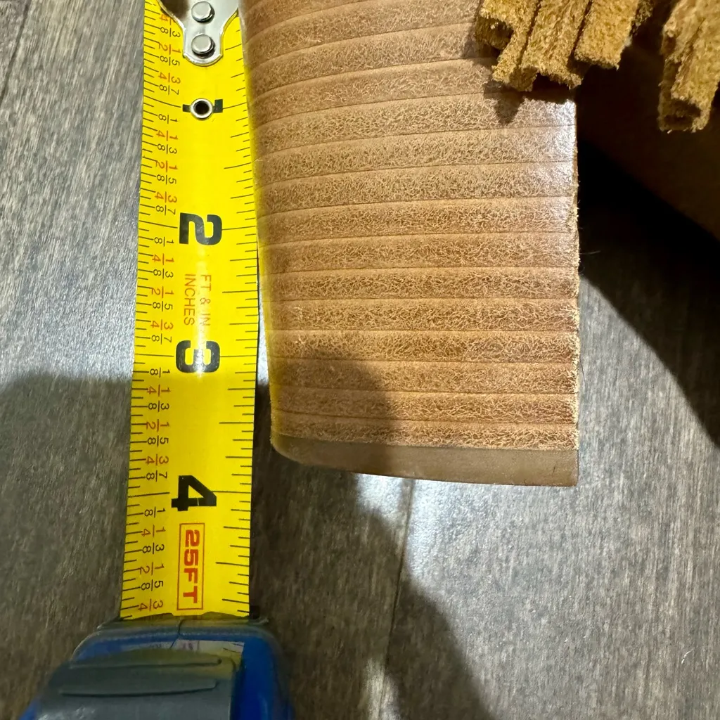 Crown Vintage Suede Ankle Boots Women’s Size 10M Brown Tassel Pull - Image 8