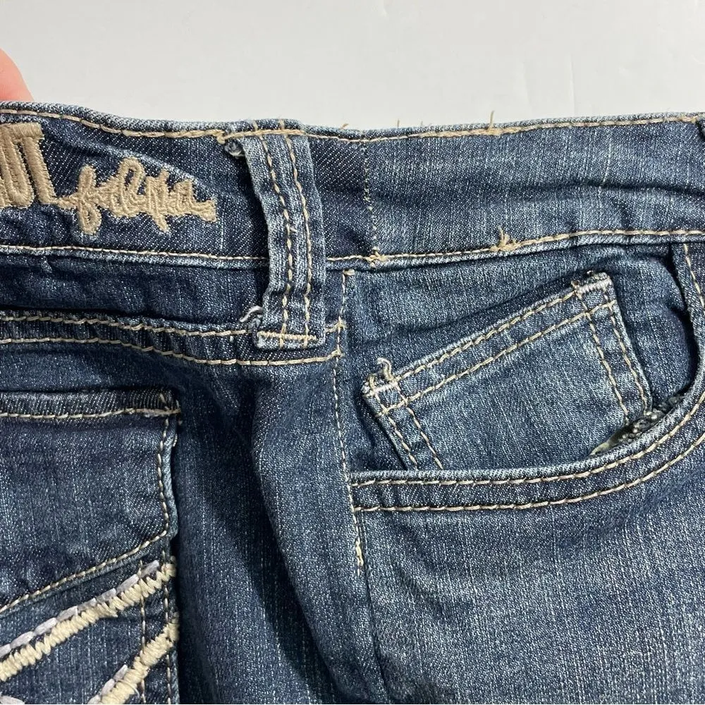 Kut From‎ The Kloth Mid Rise Boot Cut Denim Blue Jeans Size 12 / 14 - Image 10