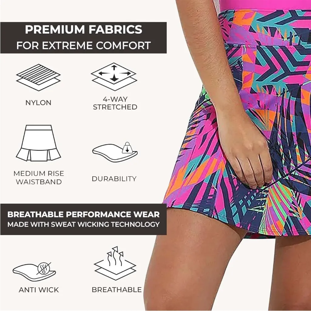 Dona Jo Ultimate Women Skirt/ Skort Tennis Skirt Kelaya Size Medium Blue - Image 13