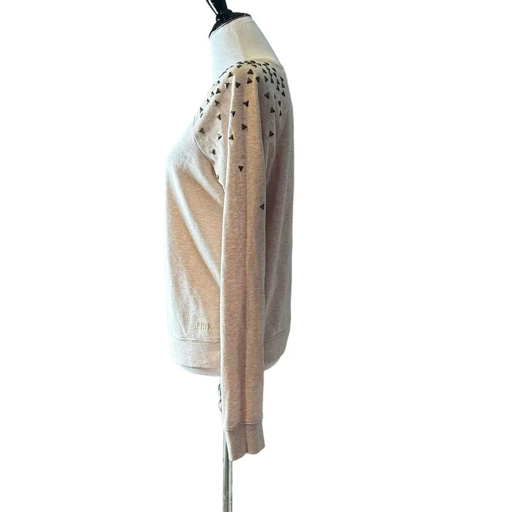 Victoria's Secret Studded Sweatshirt‎ Long Sleeve Size S Pullover Statement - Image 5