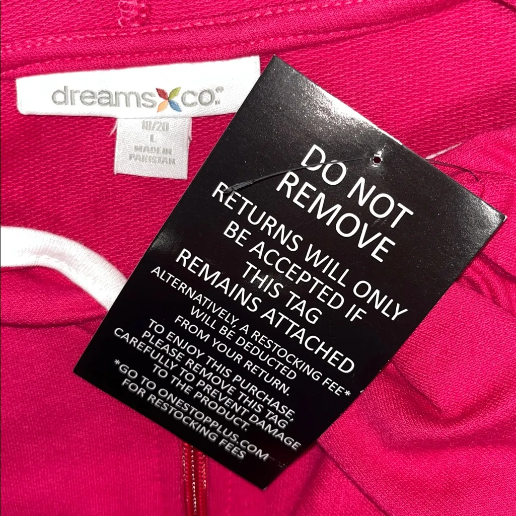 Dreams & Co NWT Size 18/20 1X Pink - Image 6