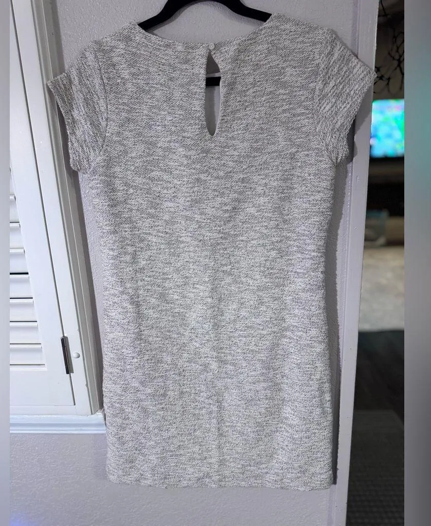 Banana Republic Cream with gold and gray accents textured Dress - Image 2