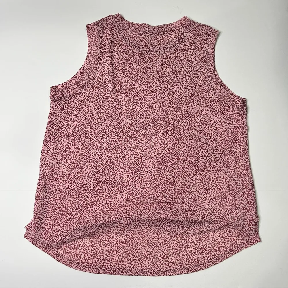 ATHLETA: Women’s Breezy Micro Cheetah Bashful Rose Tank- Size 1X - Image 2