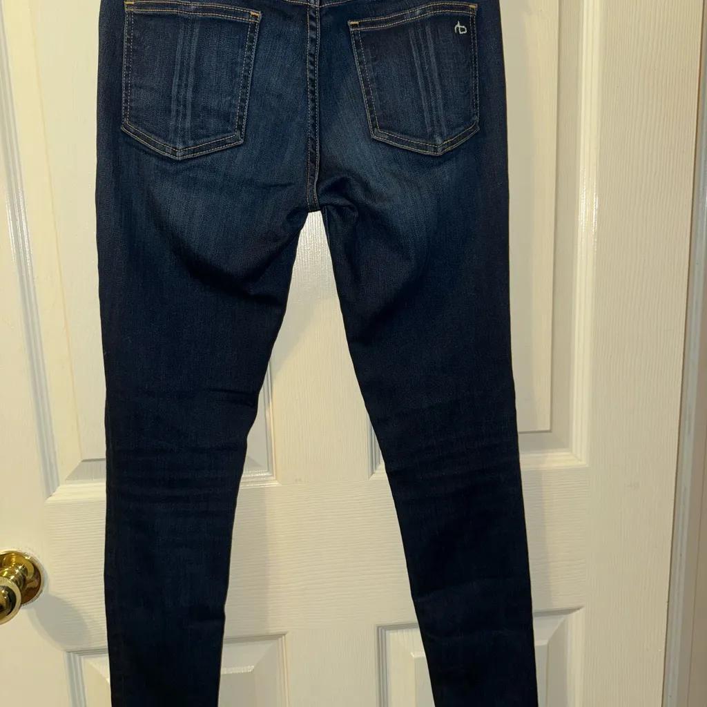 Rag & Bone Cate Ankle Skinny Jeans Size‎ 27 color: bloo moon - Image 12