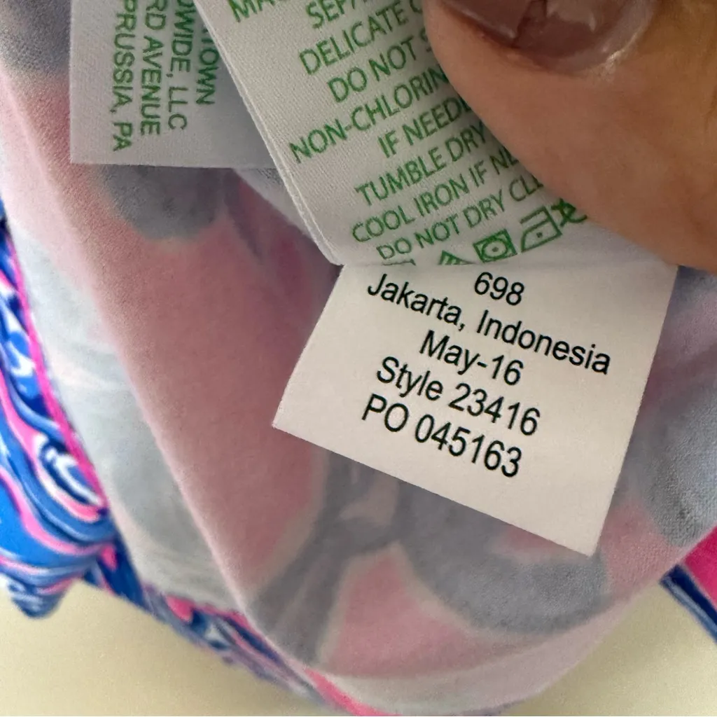 Lilly Pulitzer Vero Tunic Caught In The Coral‎ Bright Colorful Top Shirt Size S - Image 6