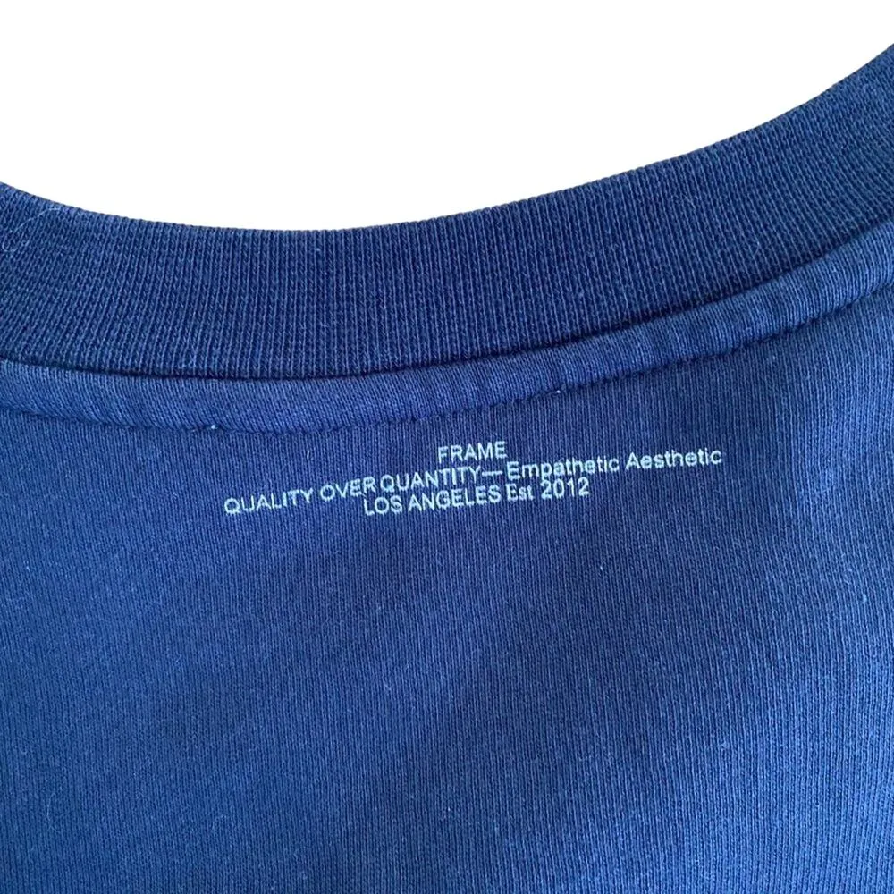 Frame - Crew Sweatshirt in Navy Blue - Image 2