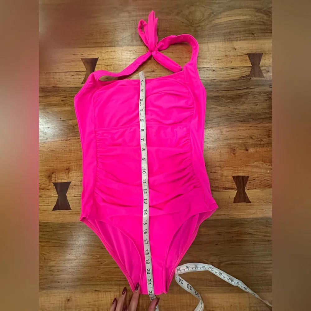 NWT SHEIN Chic Pink One Piece Swimsuit with Elegant Design - Image 8