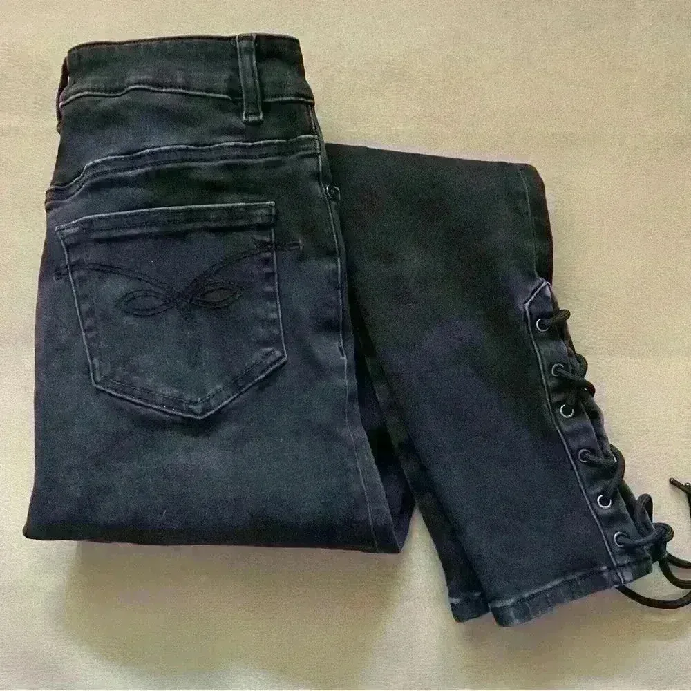 NWOT Ted Baker Laycey Denim Black Skinny: 26 - Image 10