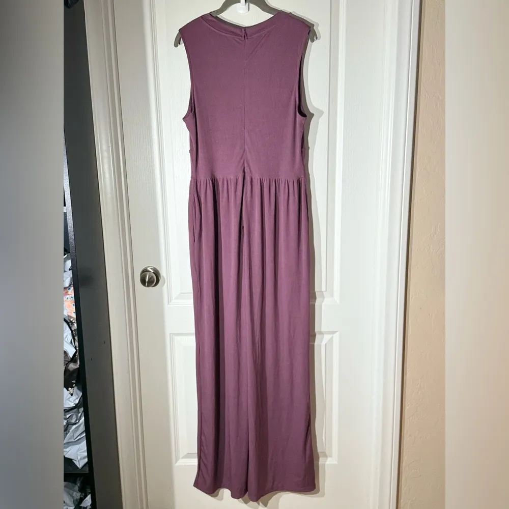 Cider Sleeveless Purple Jumpsuit - Image 6