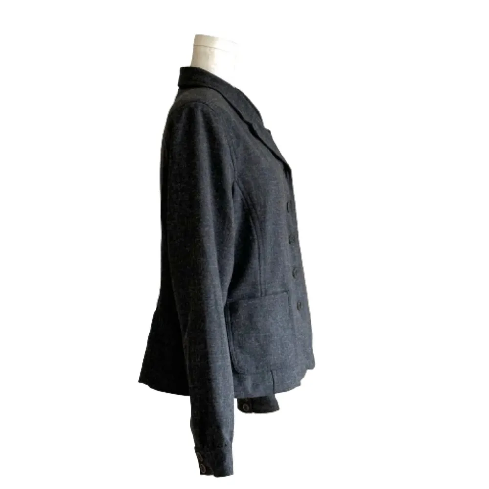 Isaac Mizrahi for Target Charcoal Gray Button Front Pocket Blazer Jacket Size 16 - Image 4