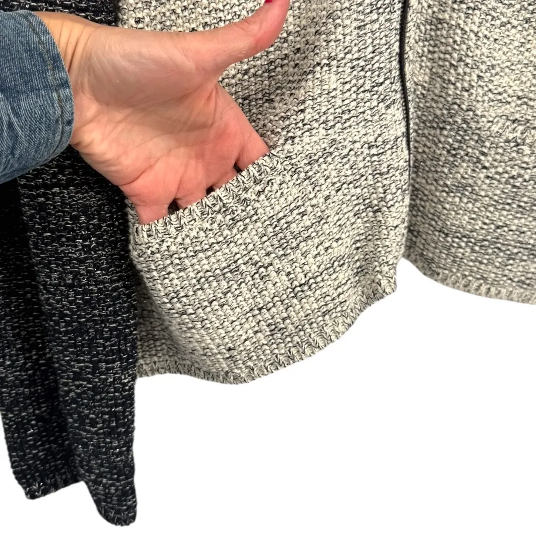 NWT Talbots Womens Tweed‎ Zip Front Jacket Cardigan Gray Size XL Career Office - Image 9