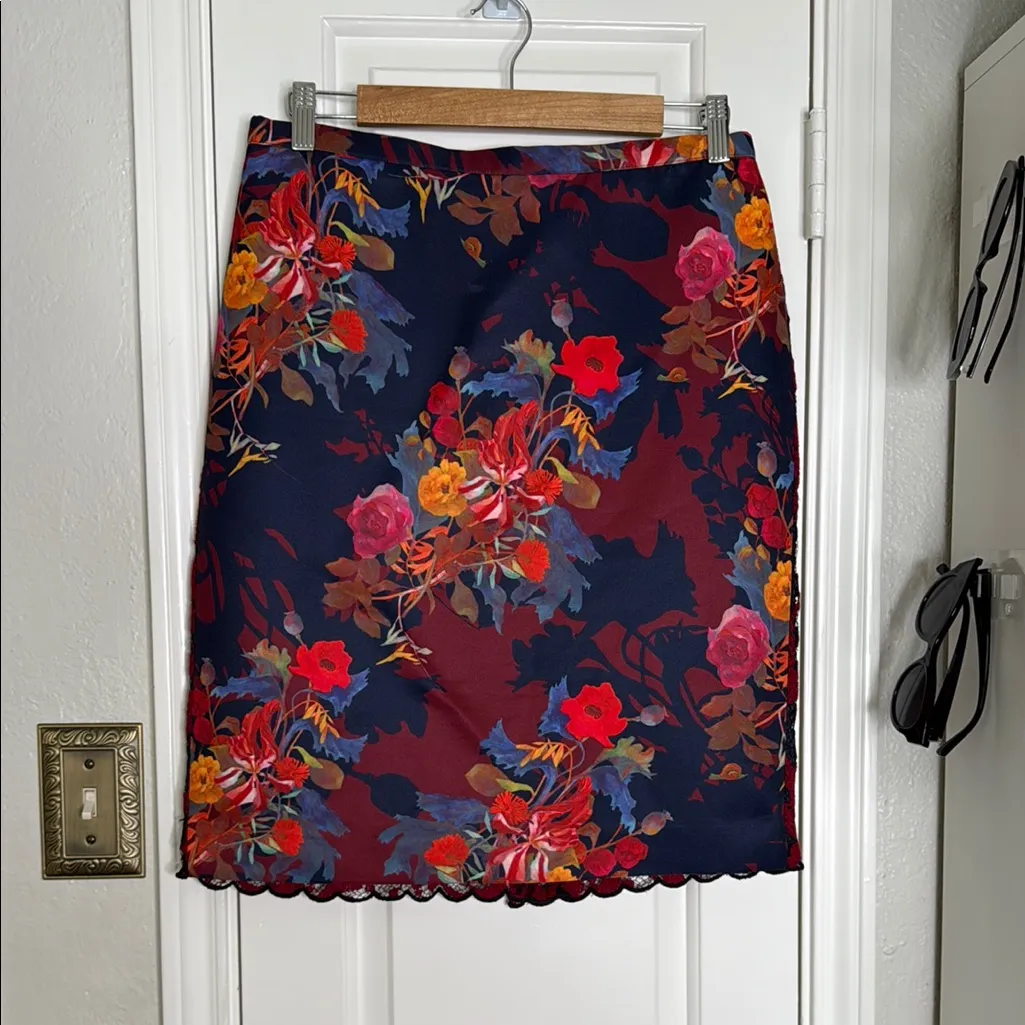 Anthropologie leifsdottir quinn floral pencil skirt - Image 3