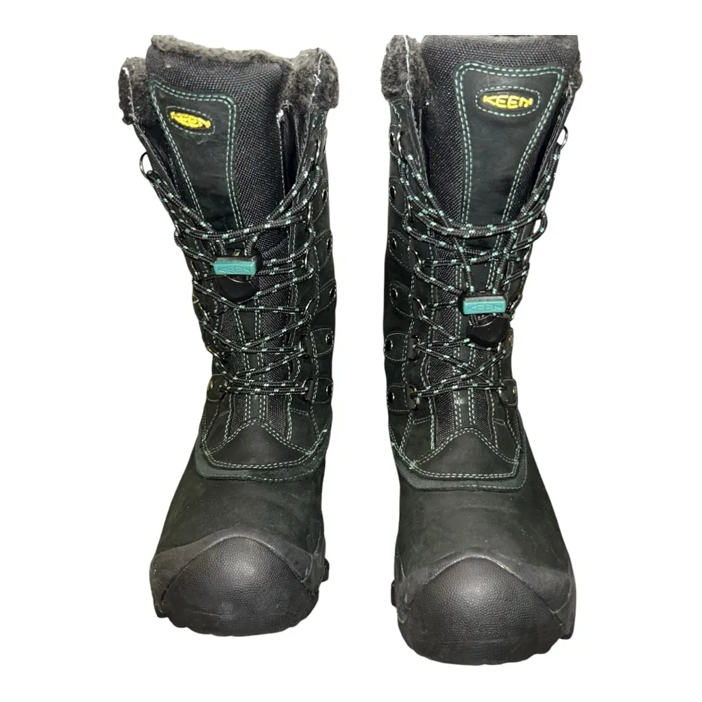Keen Alaska Hiking Boots
Women’s Size 7 – Black with Blue Turquoise Trim - Image 3
