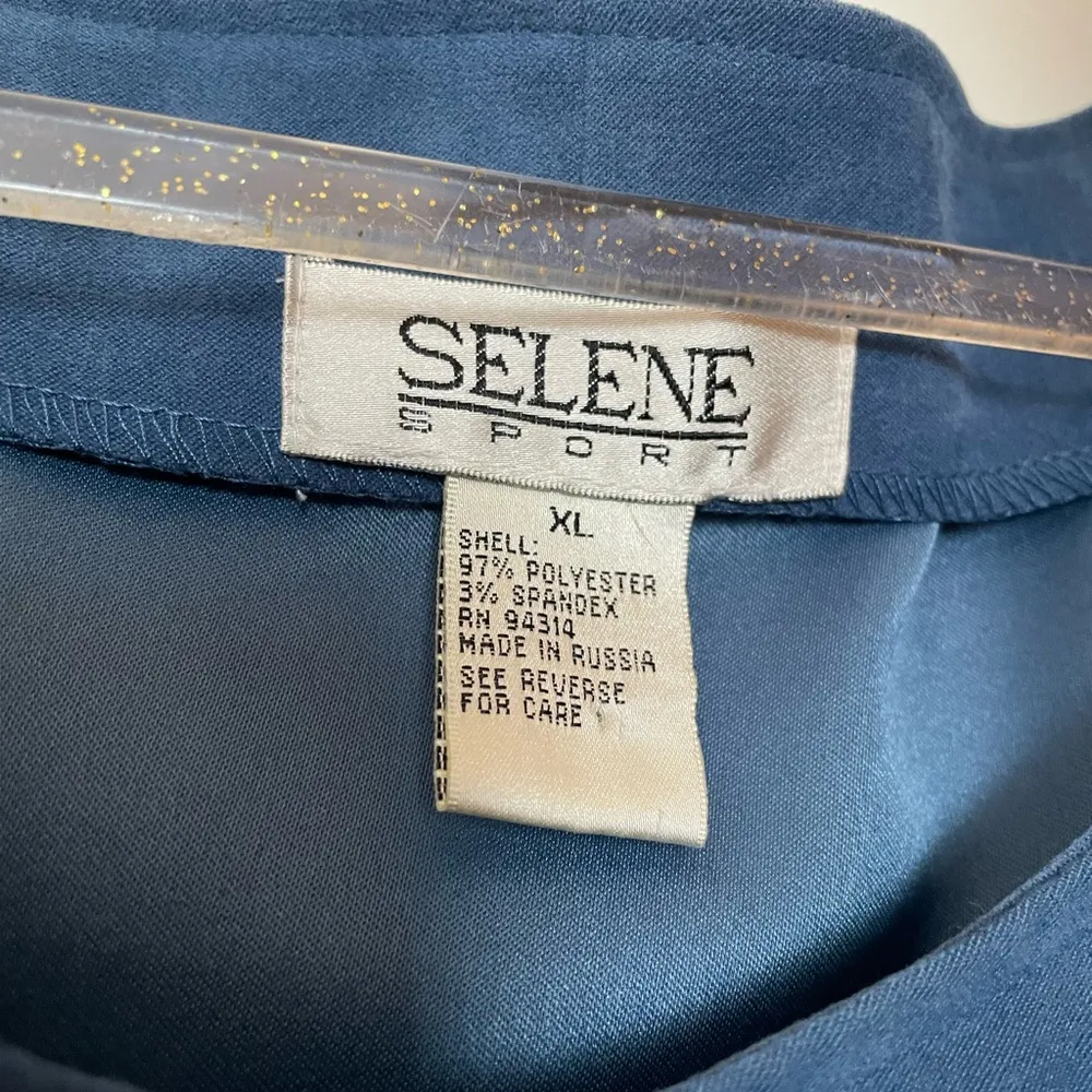 Vintage Selene Sport Suede Jumper Dress Blue Size XL - Image 8