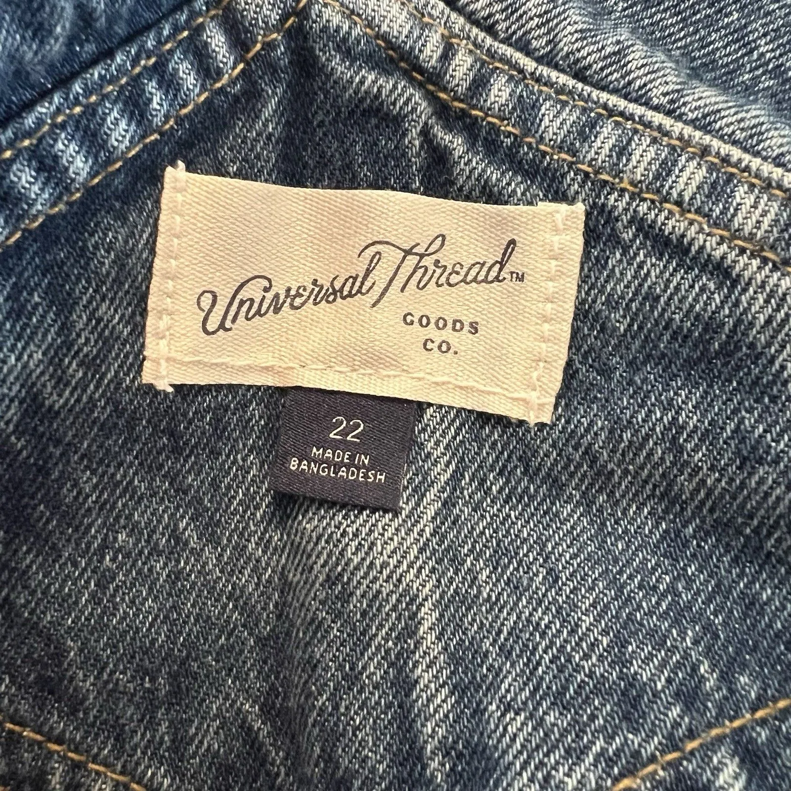 Universal Thread Women’s Jeans Romper 22 Raw Hem - Image 3