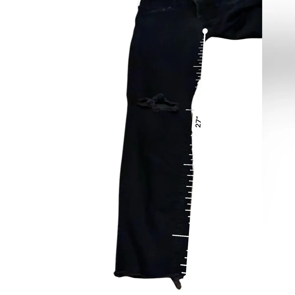 Mother Denim The Looker Ankle Fray Skinny Jeans in Guilty As Sin Sz 25 Gray Wash - Image 16