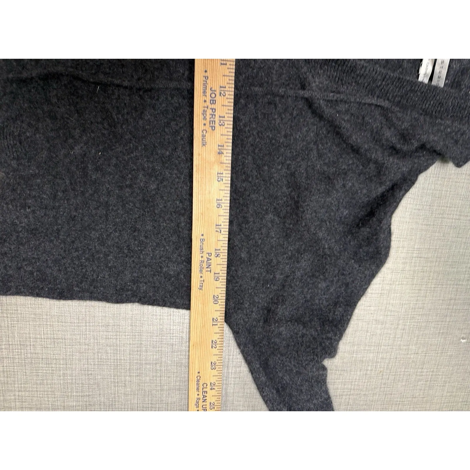 Max Studio Sweater Women Size M V-Neck Hooded Kangaroo Pocket Cashmere Sweater - Image 6