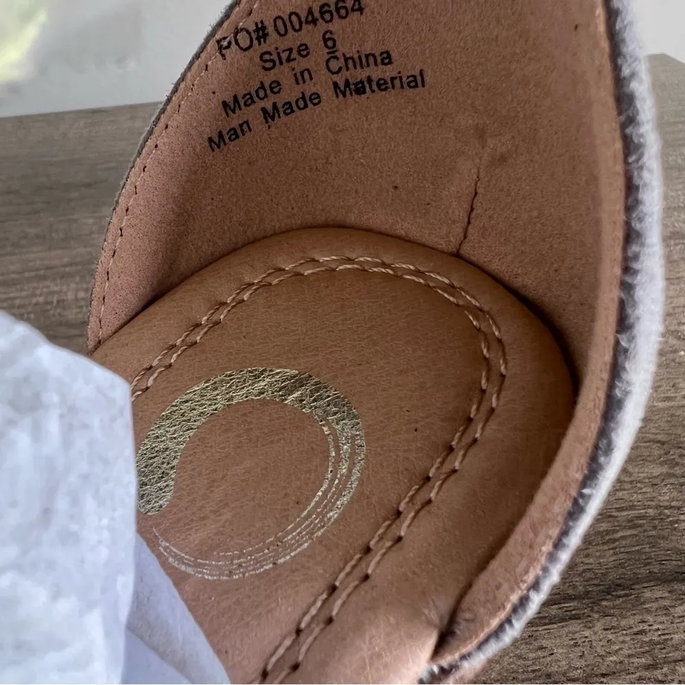 Journee Collection Kedzie Wedge Women's Sandal Size 6 #B1169 - Image 7