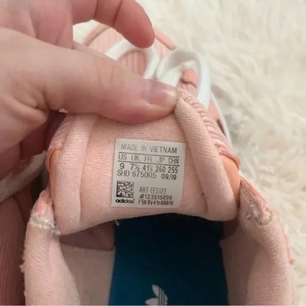 ADIDAS Corduroy Falcon Sneakers in Glow Pink - Image 9