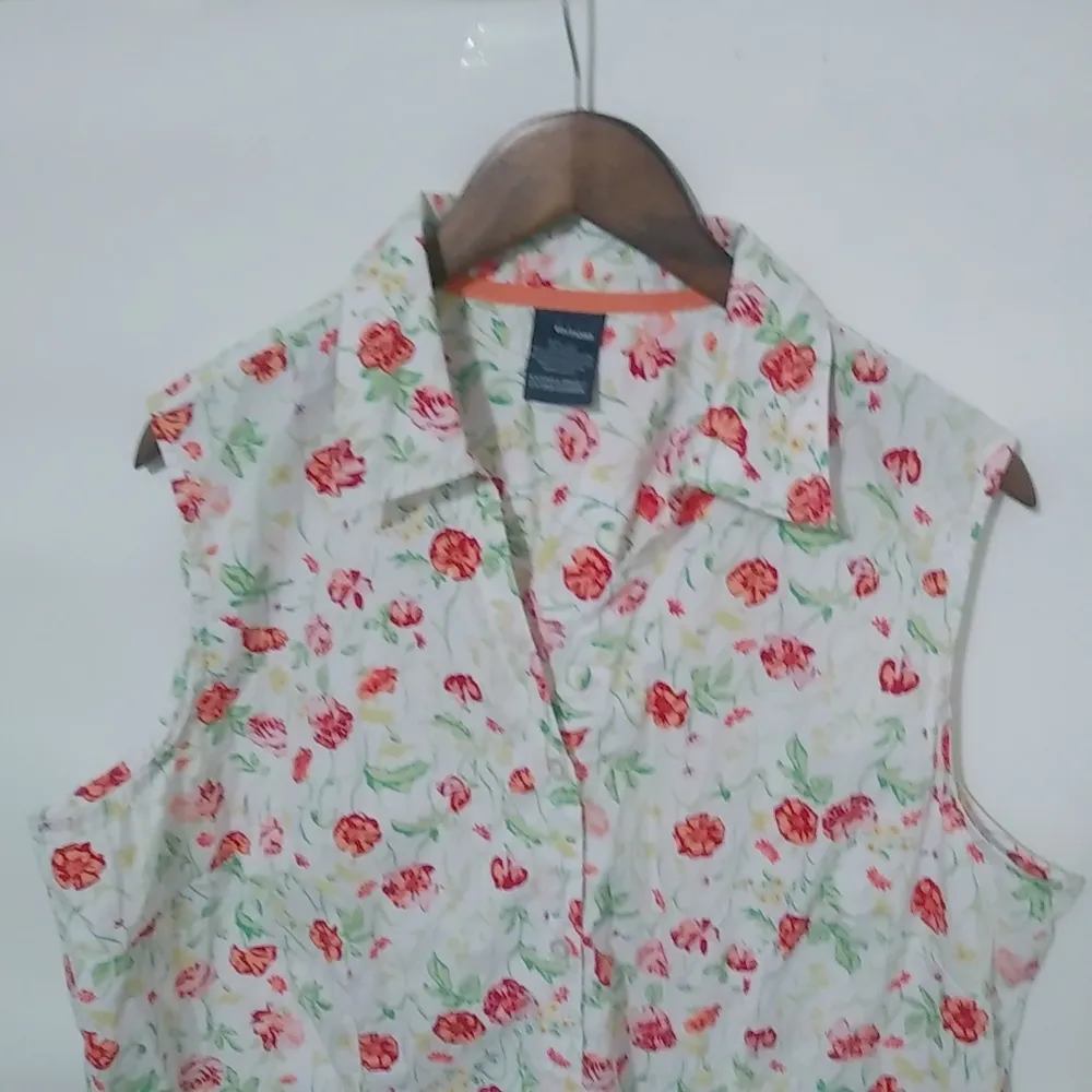 Basic Editions XL Summer Sleeveless Cotton Top Plus Pink Size 16 - Image 9