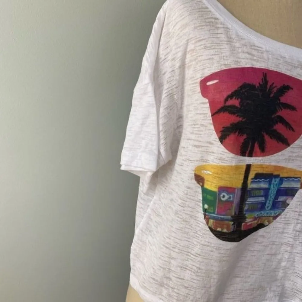 Victoria’s Secret PINK Miami Burnout Crop Shirt - Image 3