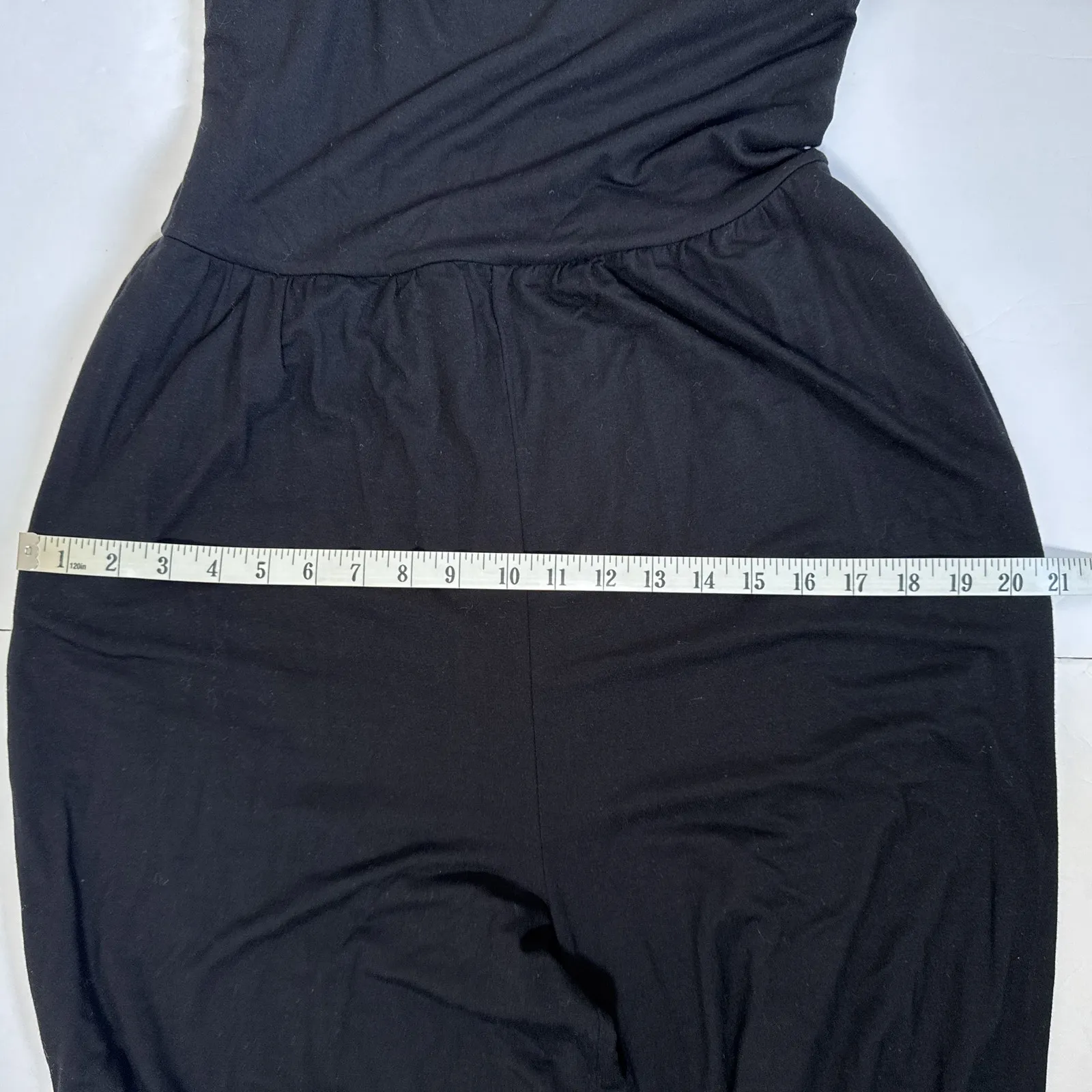 Reformation Chandler Black Tencel Wide Leg Jumpsuit Size L - Image 16