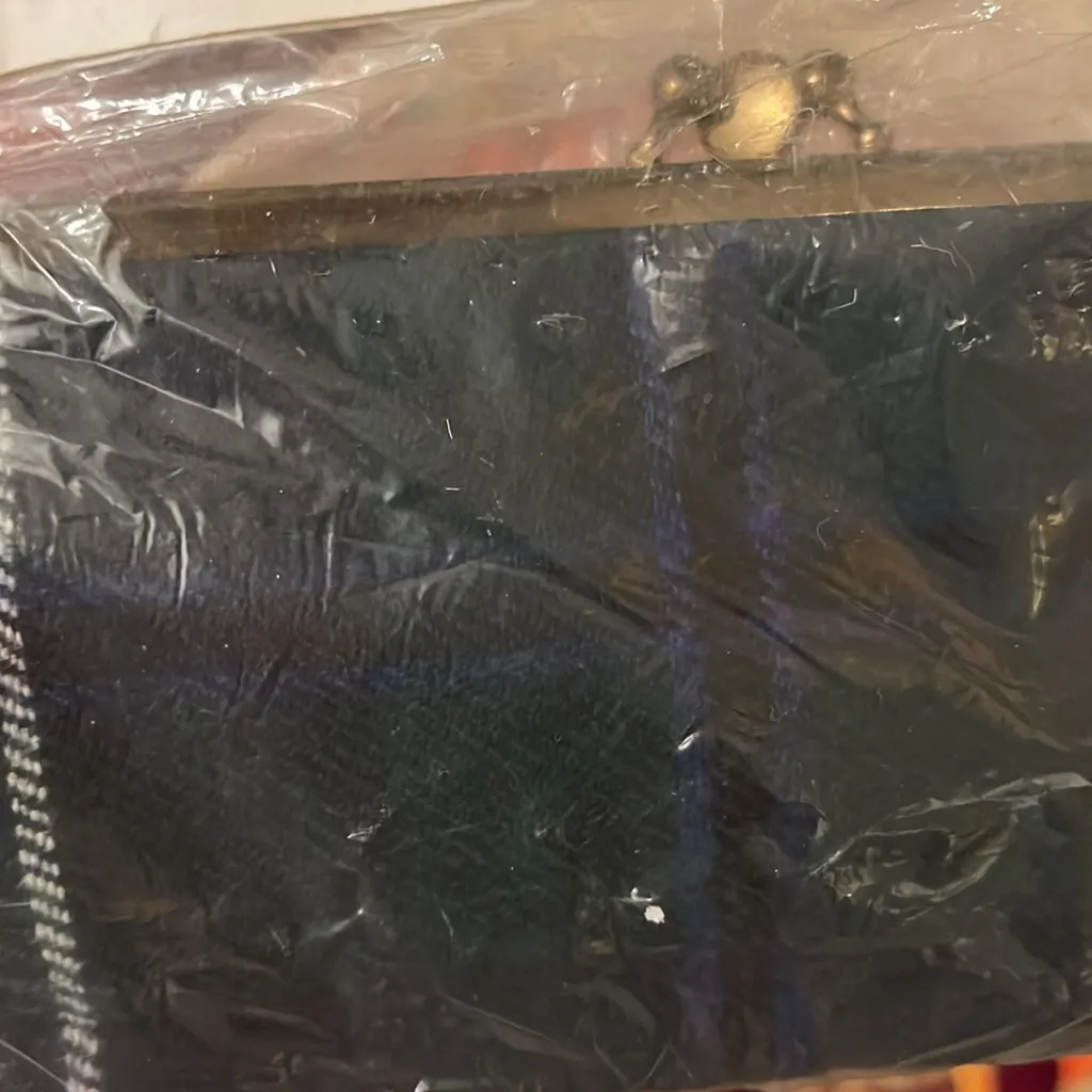 Edinburgh Woollen Mill vintage clutch purse Green - Image 4