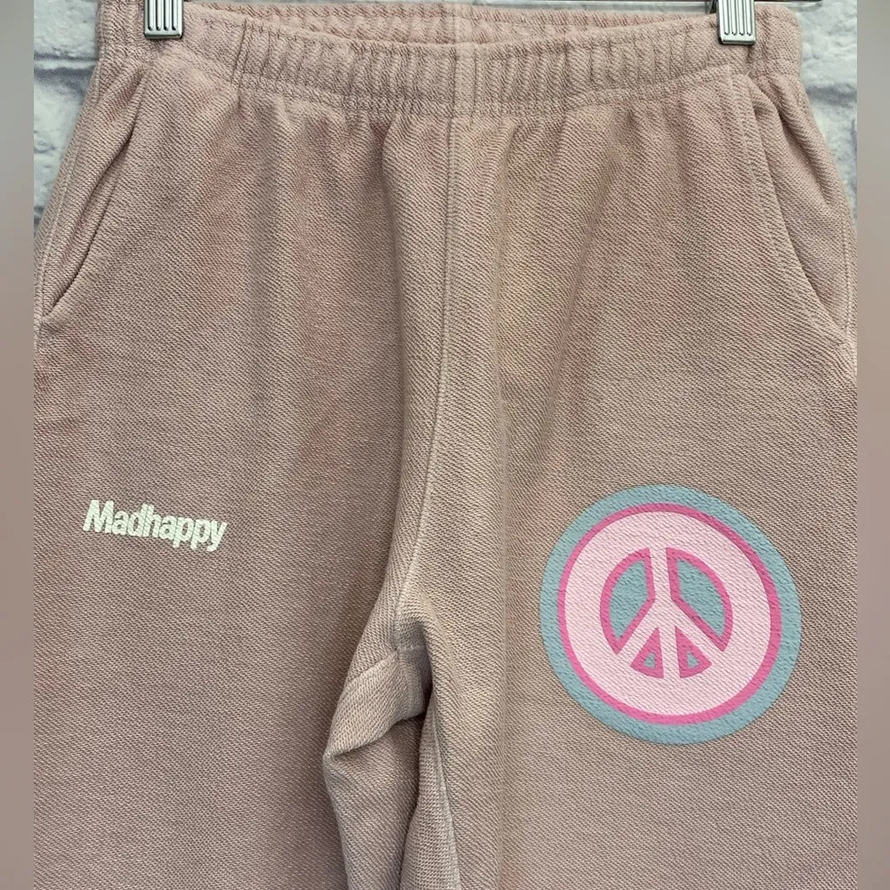 Sweatpants Terry Pink Peace size XS NEW W/ Manufacturer Flaws - Image 3