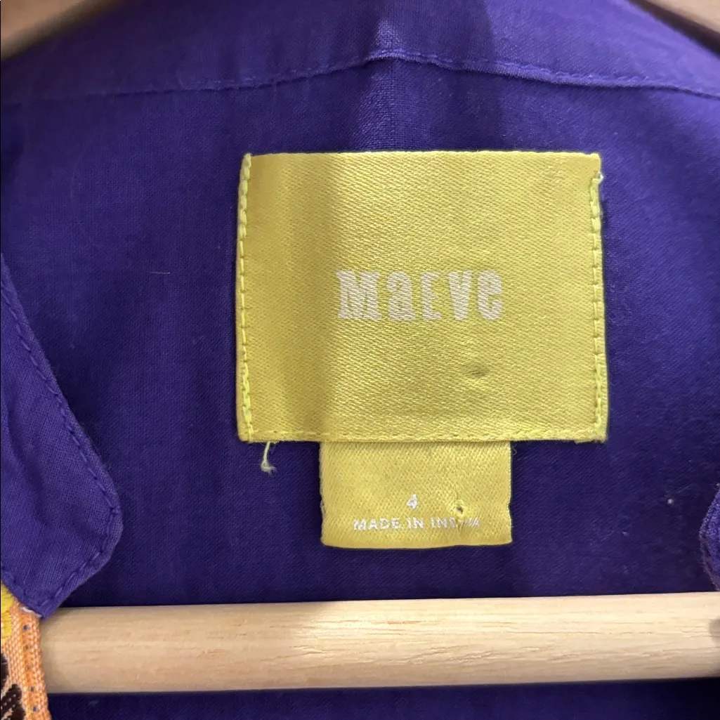 Maeve Anthropologie Dress Beaded  Embellished Top Size 4 - Image 6