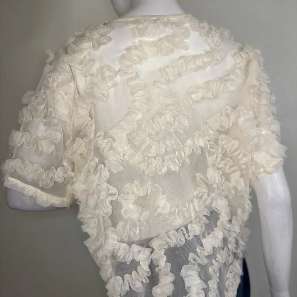 Wicked Majesty Sheer Rosette Top, Women's Size Medium. #97 - Image 8