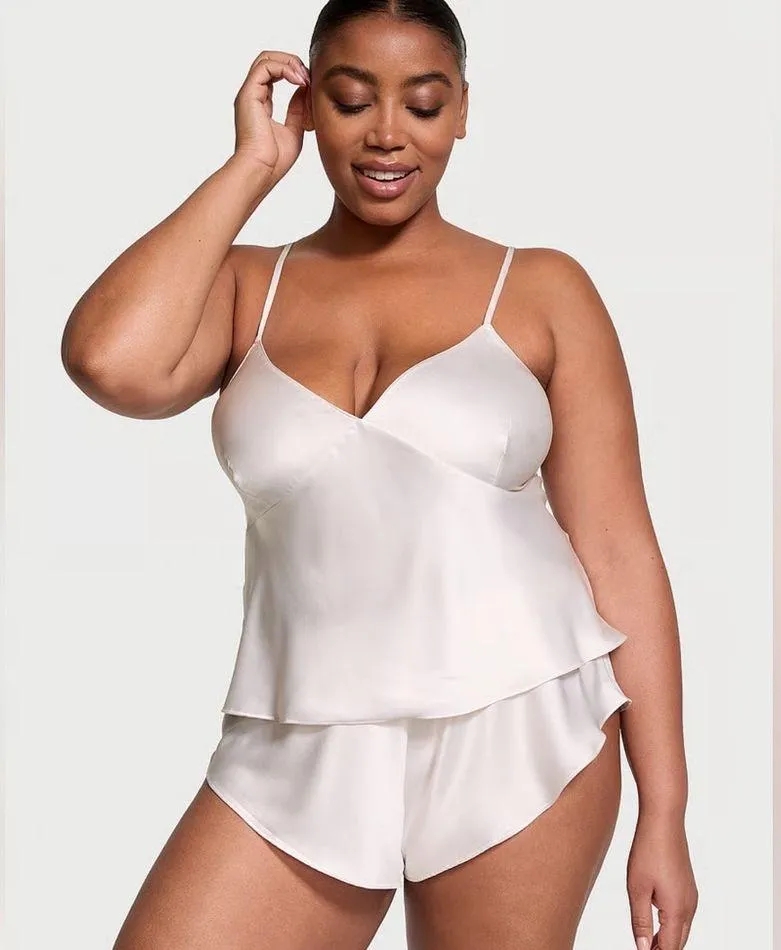 VICTORIA'S SECRET Satin Open-Back Cami & Shorts Set - Image 2