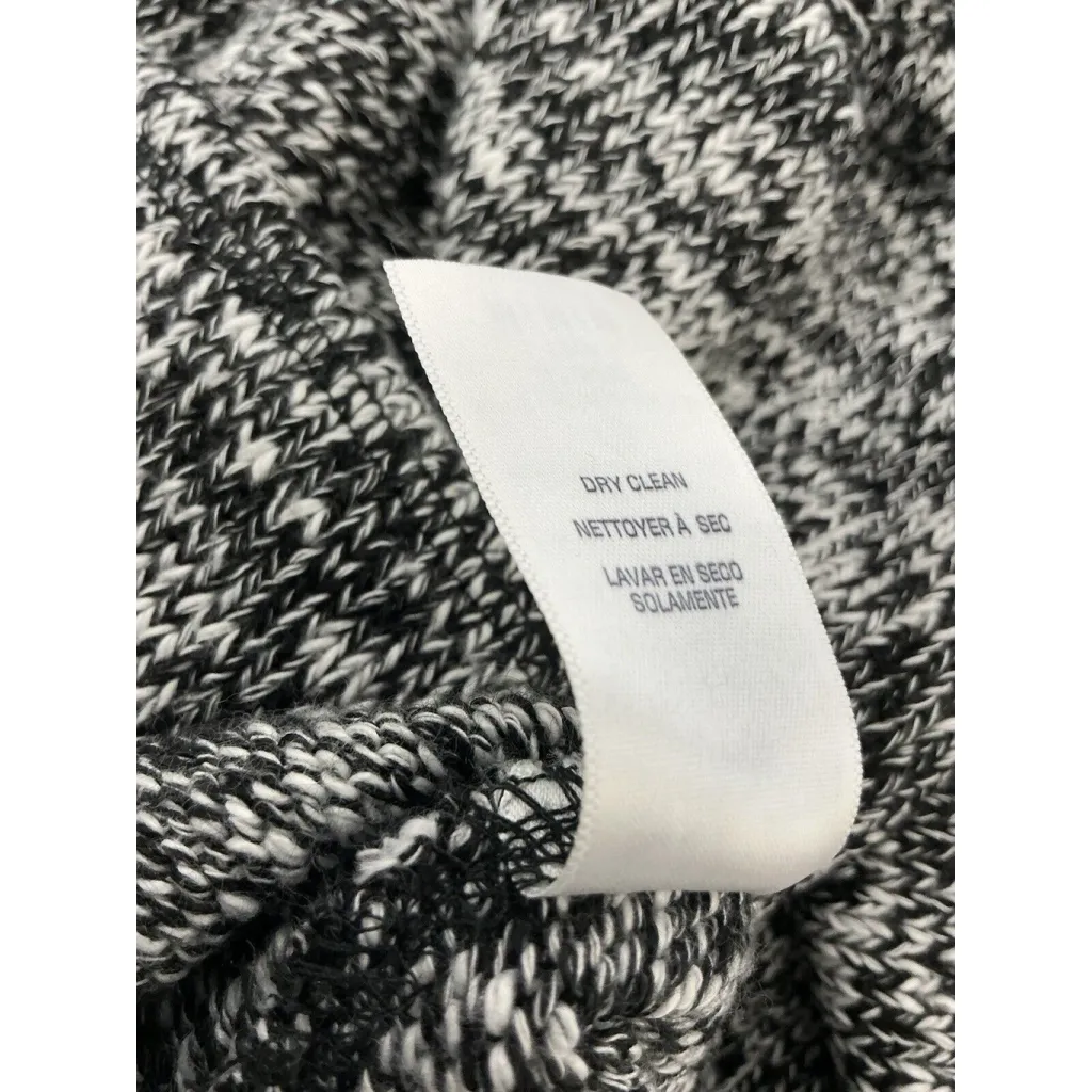 Womans Splendid Medium Pullover Black White Cowl Neck Knit Sweater - Image 5