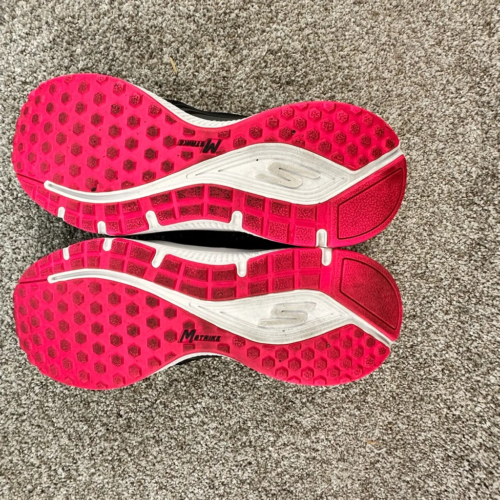 Women's Skechers Go Run Consistent Running Shoes US-9 Black/Pink 128075/BKPK - Image 6