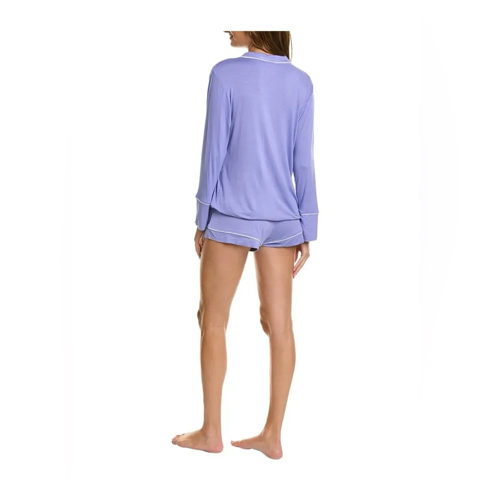 Hale Bob 2pc Pajama Short Set Periwinkle M - Image 2