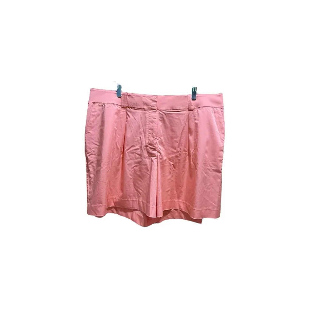 Lane Bryant Size 22 Silky Chino City Short Peach Desert Flower NWT Mid-Rise - Image 3
