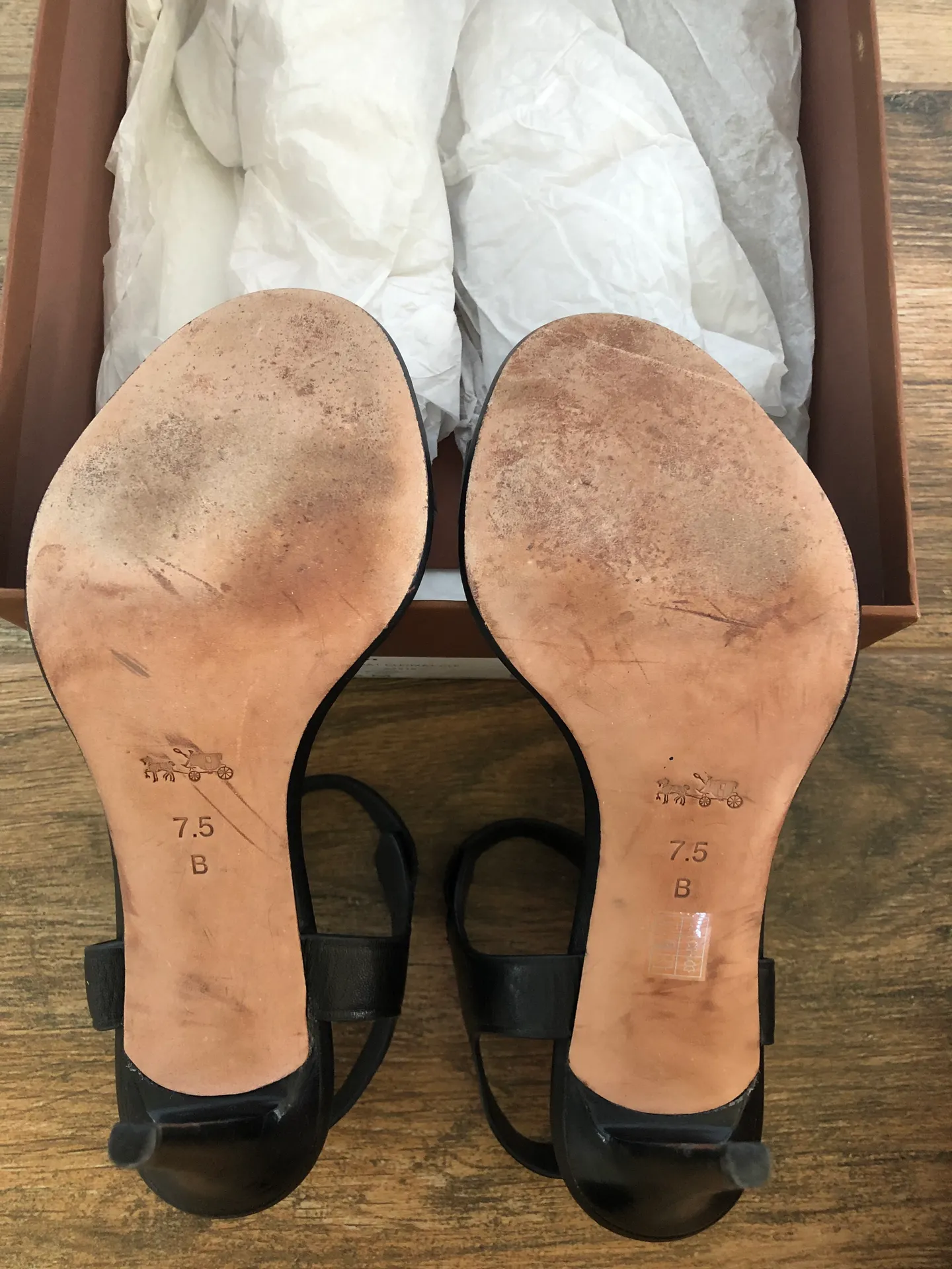 High-heeled Black Sandals - Image 9