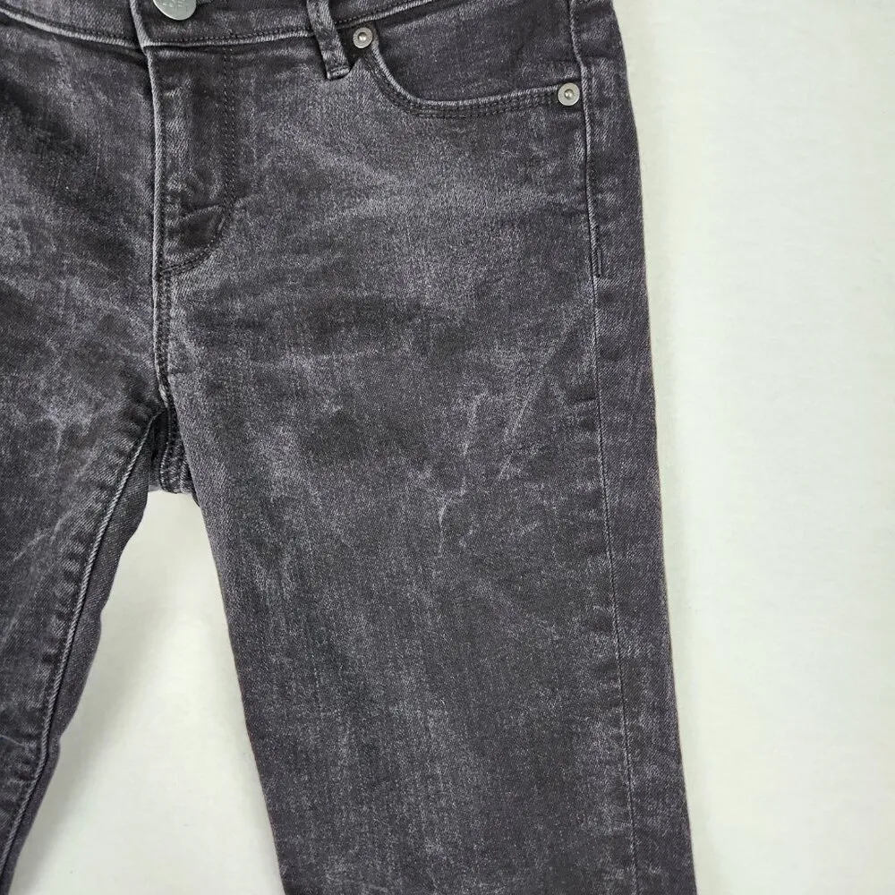 Ann Taylor LOFT Modern Straight Low Rise Jeans Size 27P Petite Black (27/4 P) - Image 8