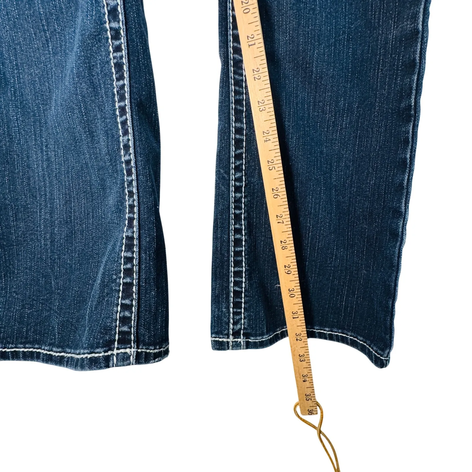 Silver Jeans Aiko Bootcut Women's W28 L33 Stretch Denim Dark Wash Mid Rise - Image 7